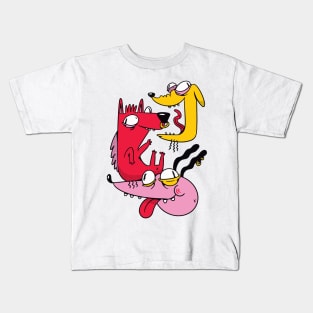 Crazy dogs Kids T-Shirt